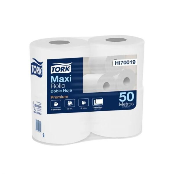 Papel Higiénico Bajo Metraje H/D Premium 50 MT x 4 Rollos