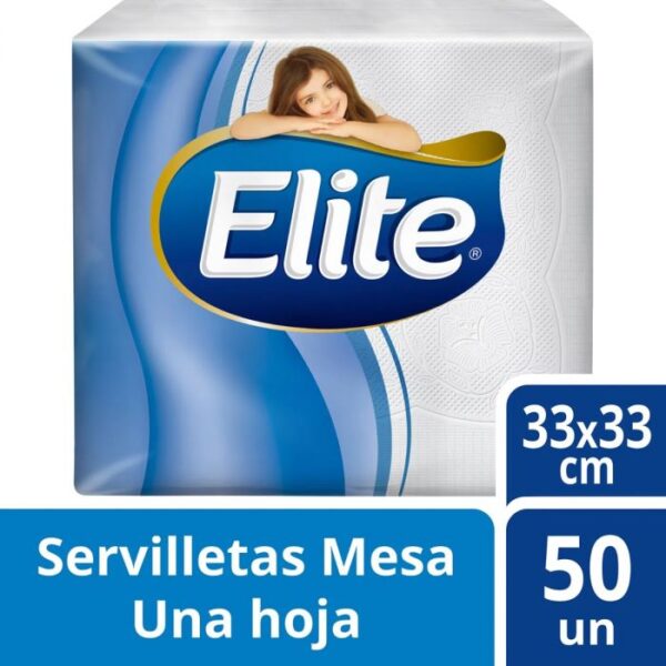 Servilleta Mesa H/S Mesa Blanca 33 X 33 CM 50 HJS x 1 Pqte